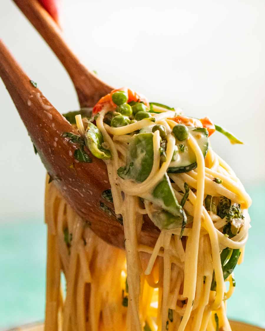 Tirando Pasta Primavera