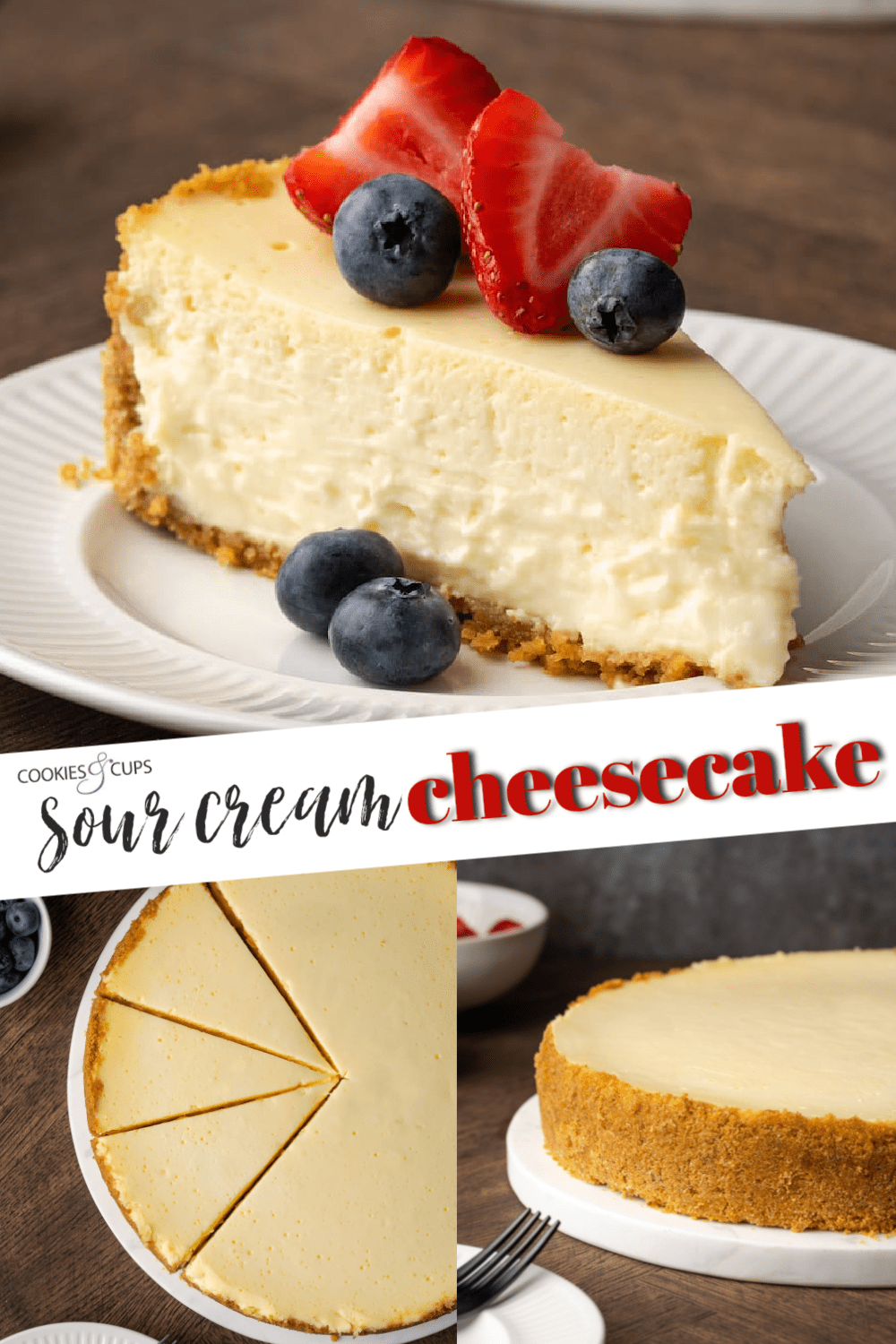 Tarta de queso con crema agria Imagen de interés