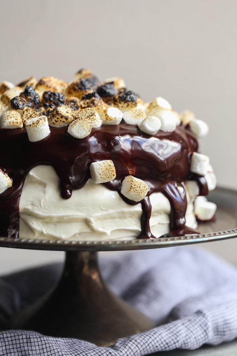Imagen de un pastel de calabaza S'mores