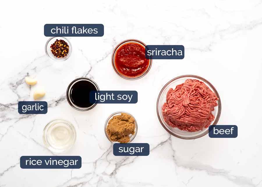 Ingredientes de carne de petardo