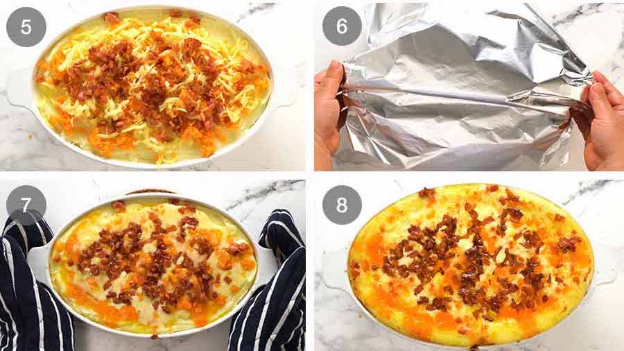 Cómo hacer una cazuela de puré de patatas