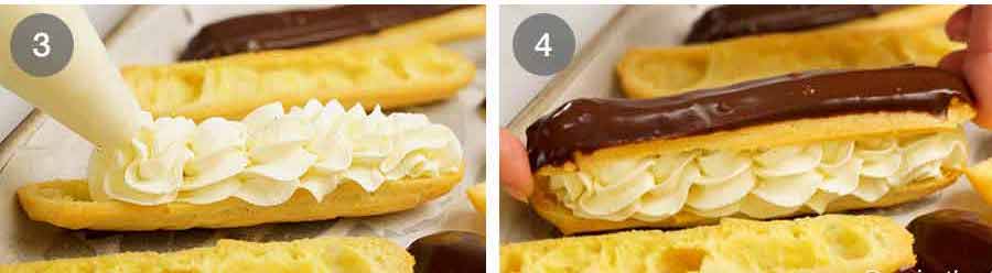 Cómo hacer Eclairs