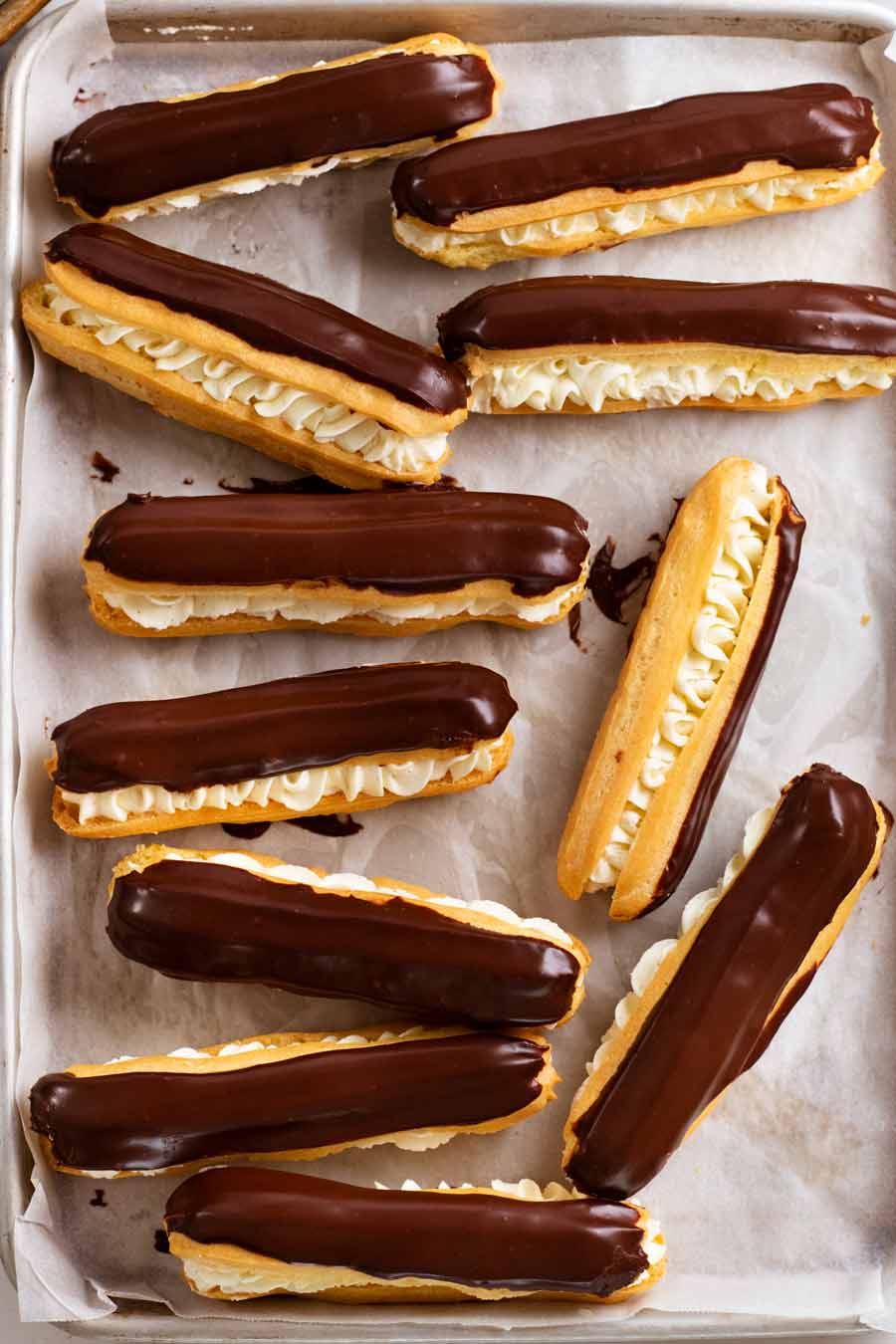 Bandeja de Eclairs