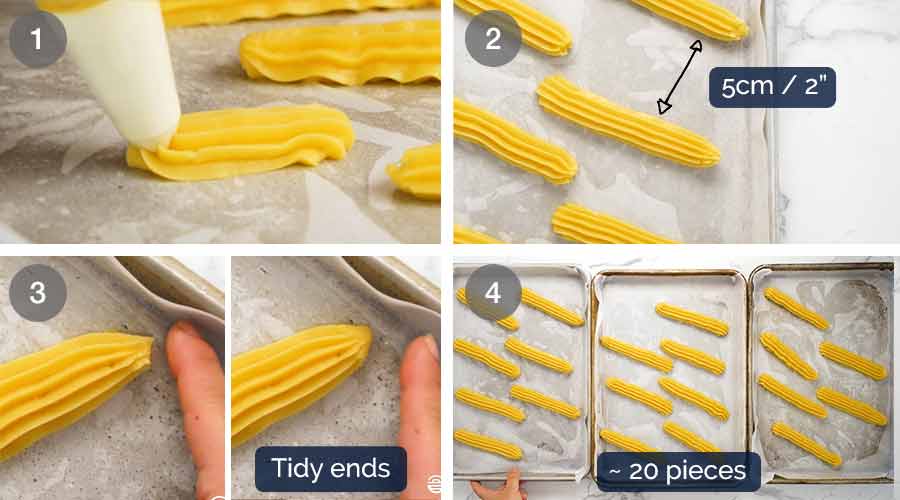 Cómo hacer Eclairs