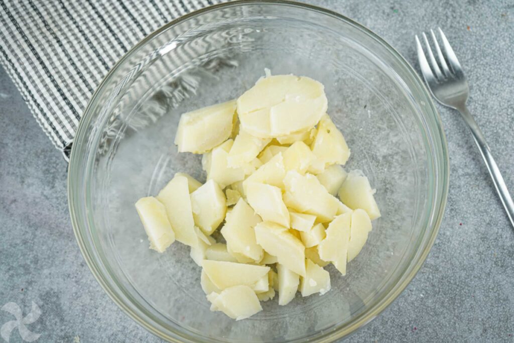 Meloso de ternera y parmentier con mascarpone y albahaca