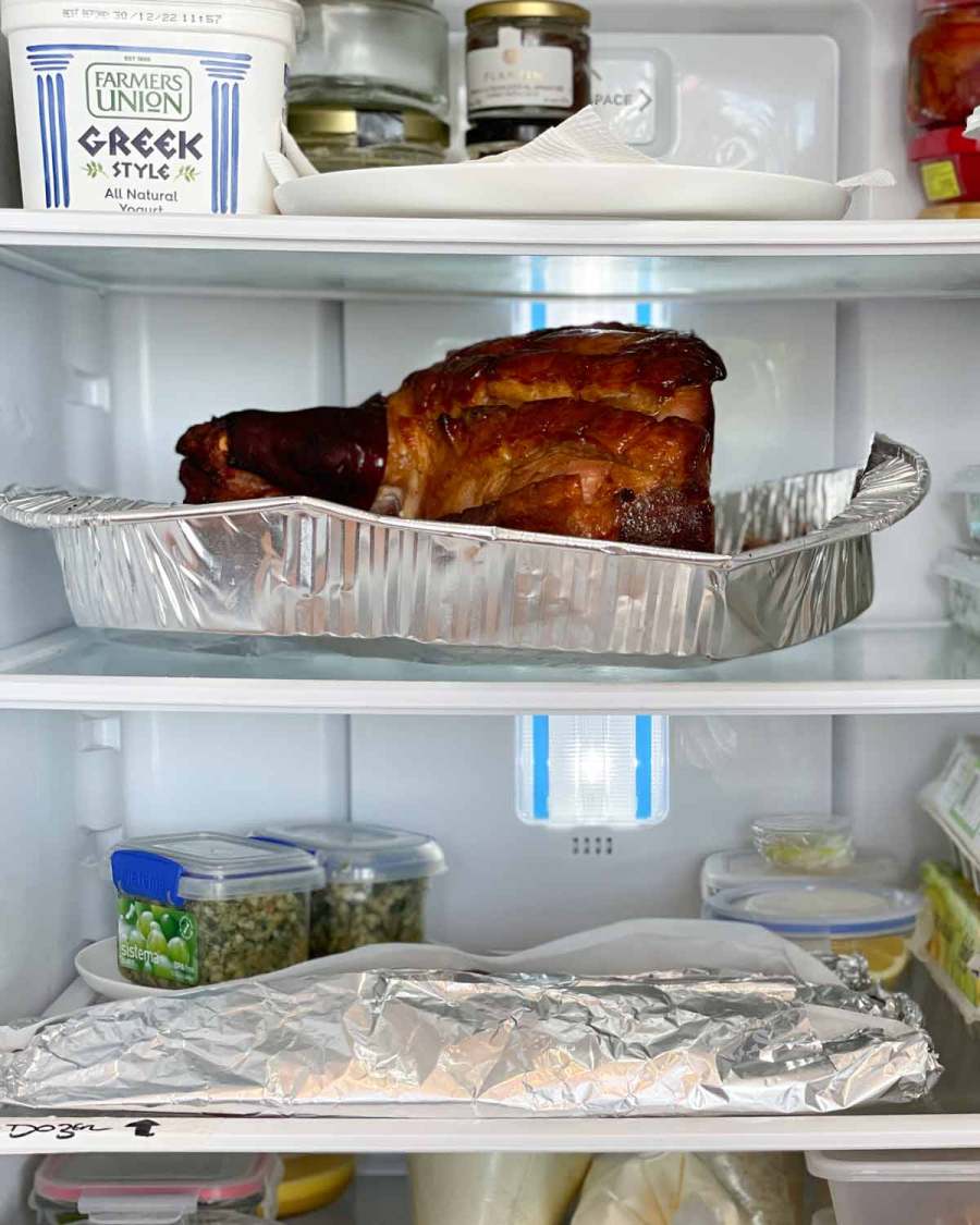 Hacer jamón glaseado por delante