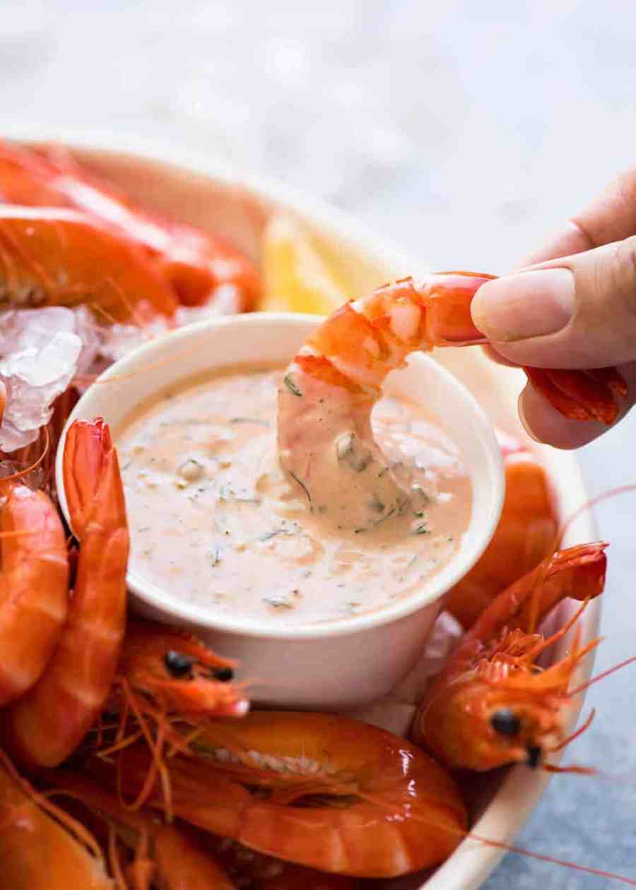 Salsa Tártara de Eneldo para Langostinos (Camarones) recetatineats.com
