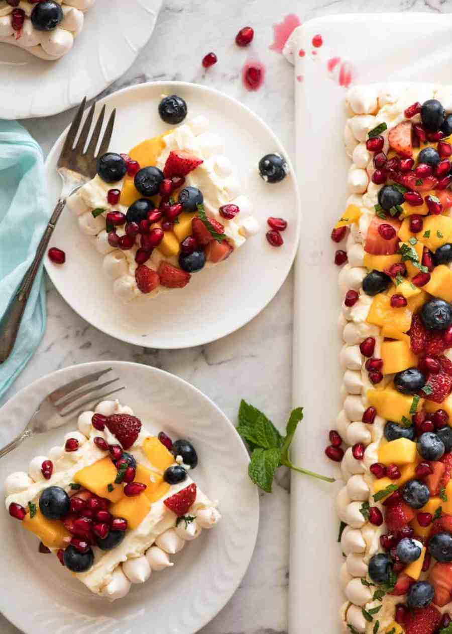 La tarta de merengue interminable: ¡Fácil, prepárate con anticipación, muestra un postre espectacular para una multitud! recetatineats.com