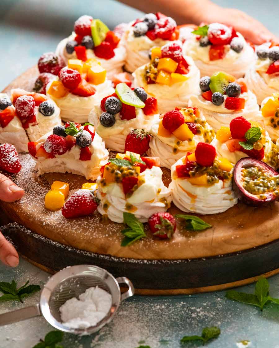 Plato de Mini Pavlovas