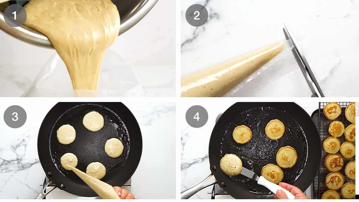 Cómo hacer blini con salmom ahumado