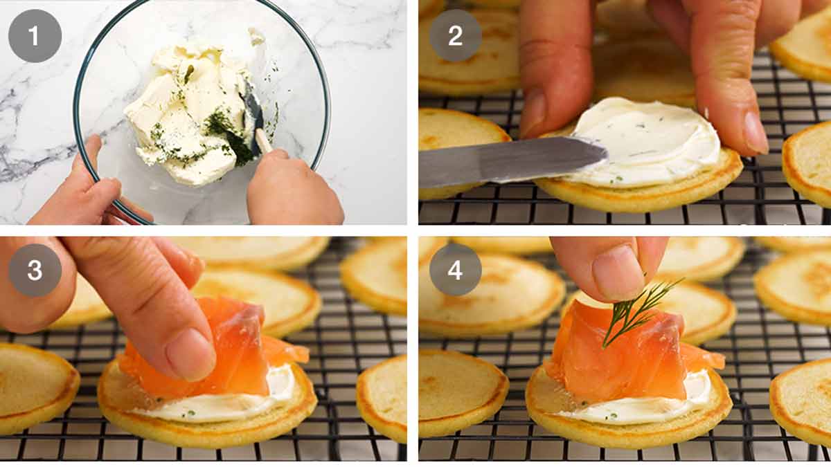Cómo hacer blini con salmom ahumado