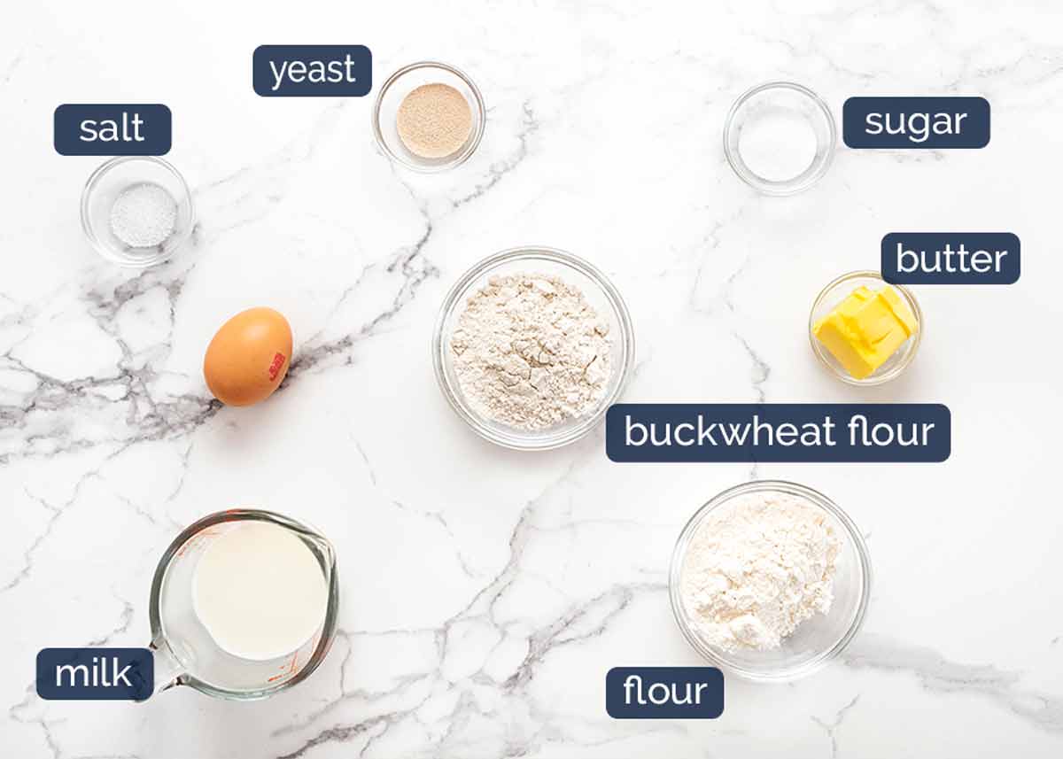 Ingredientes de blinis