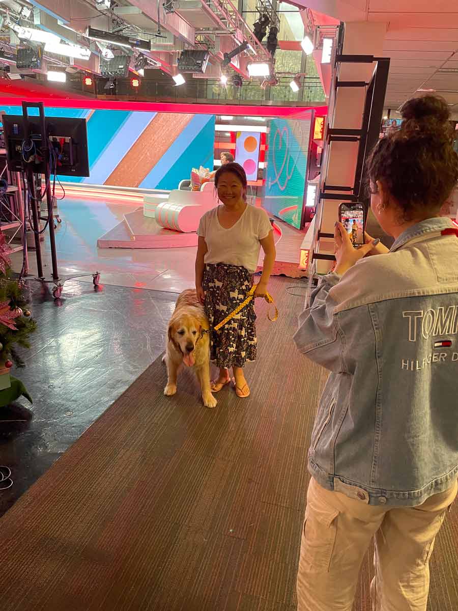 Nagi y Dozer en la gira publicitaria de libros de cocina de Studio 10 Channel 10