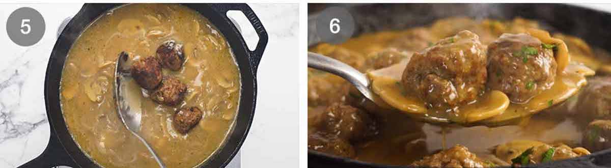 Cómo hacer albóndigas de bistec Salisbury