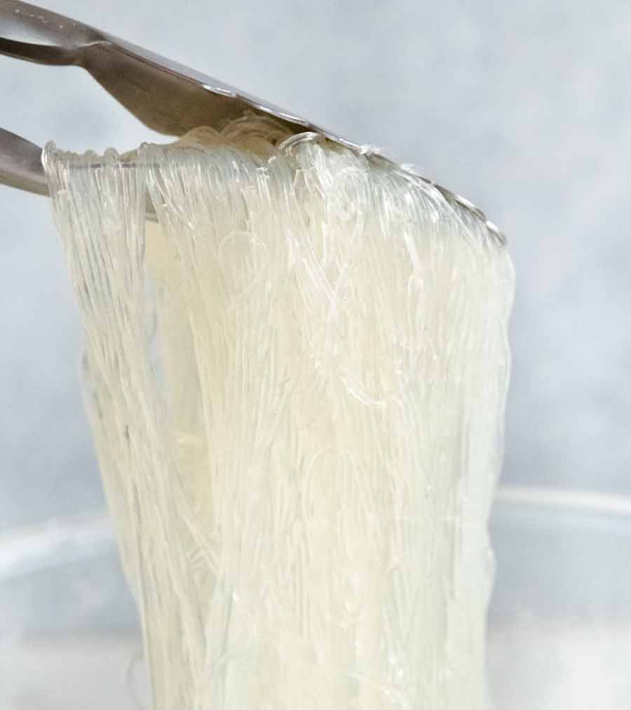 Fideos de vidrio celofán fideos de hilo de frijol seco