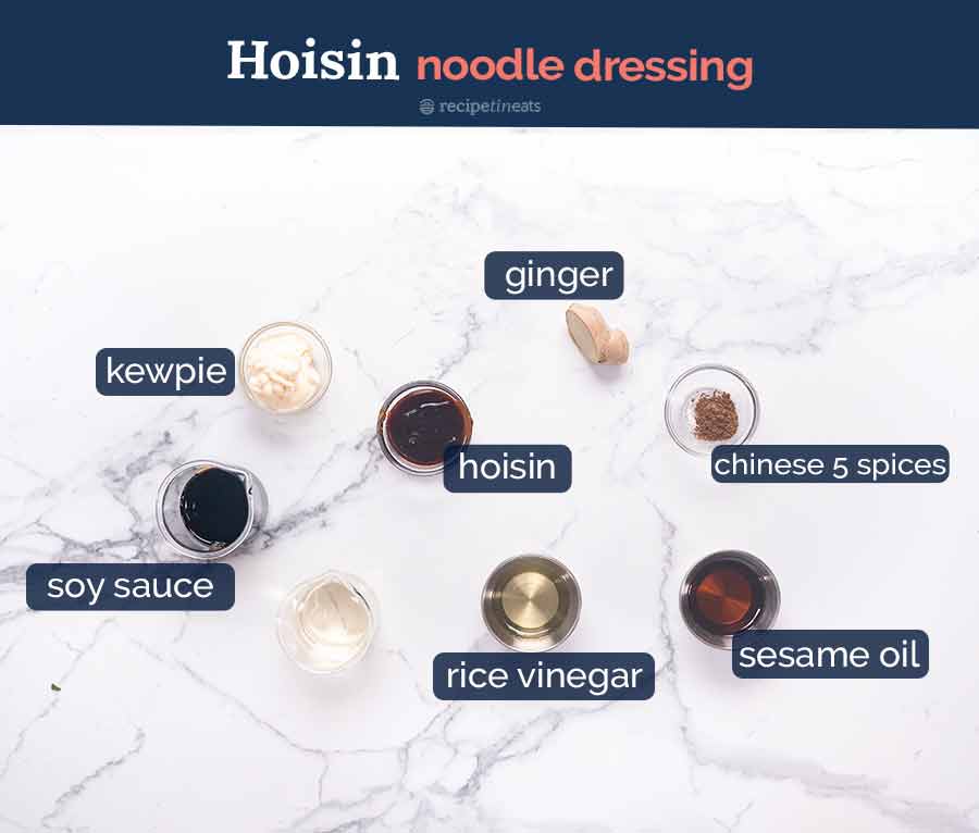 Ingredientes en Ensalada de fideos de vidrio
