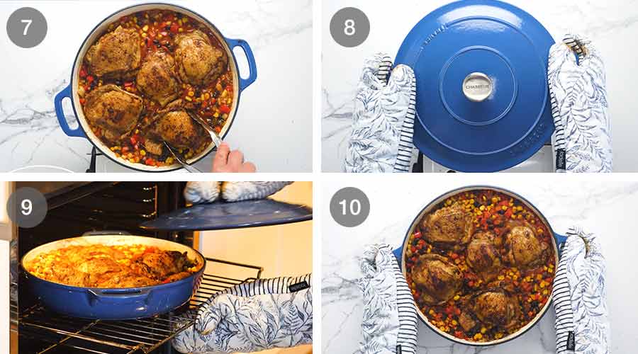 Cómo hacer pollo y arroz mexicano One Pot