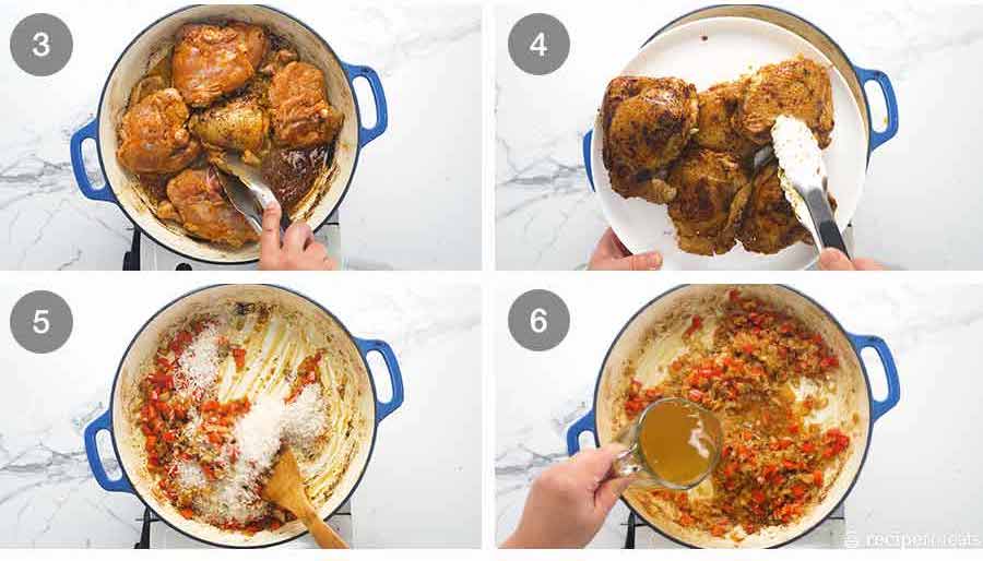 Cómo hacer pollo y arroz mexicano One Pot