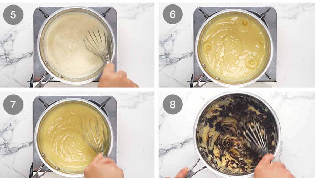 Cómo hacer pastel de crema pastelera de chocolate