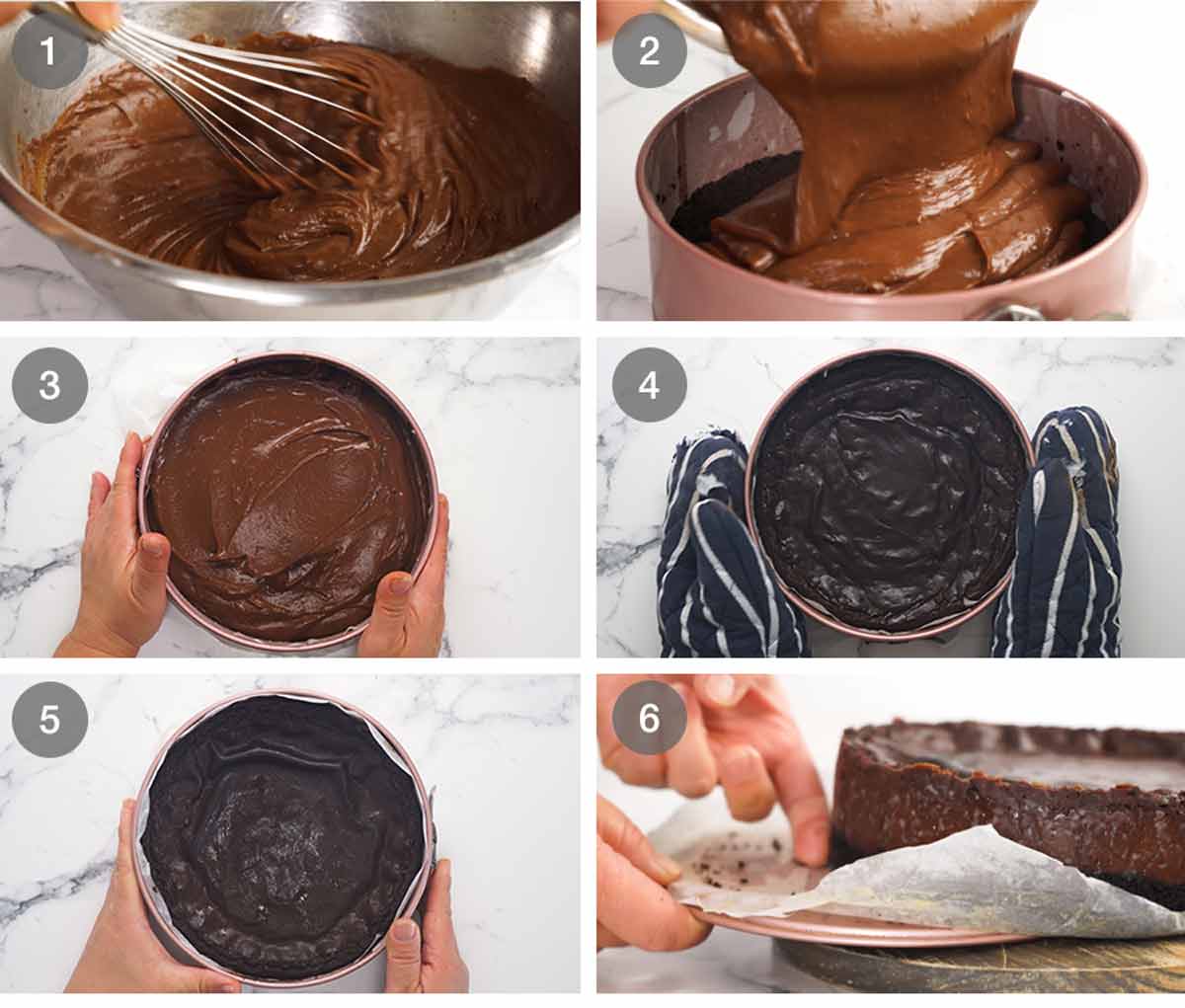 Cómo hacer pastel de crema pastelera de chocolate