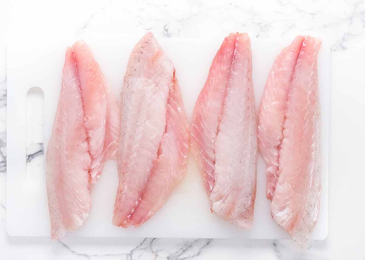 Filetes de pargo crudo