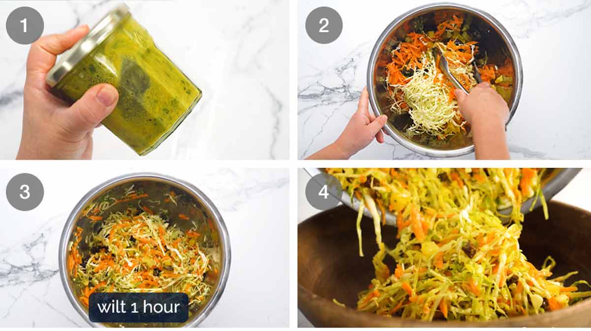 Cómo hacer ensalada de col jamaicana