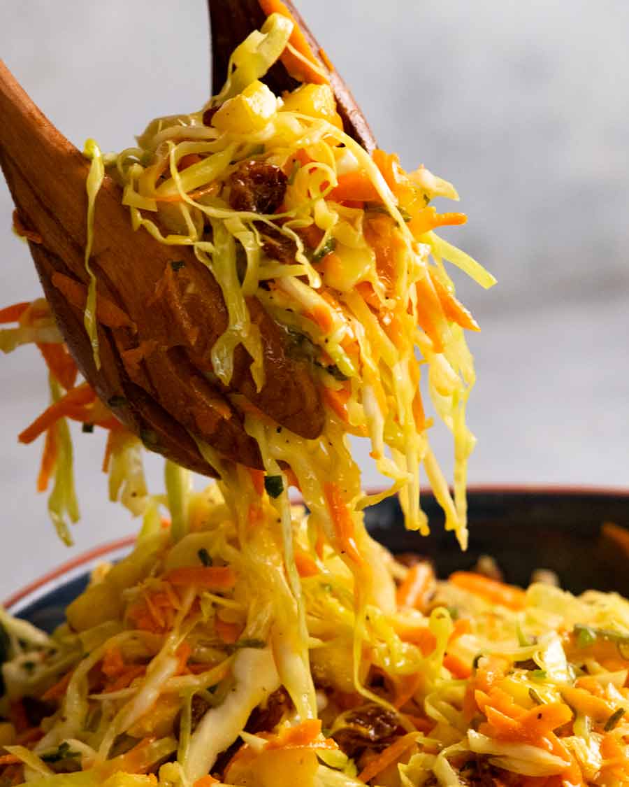 Recogiendo ensalada de repollo jamaicano
