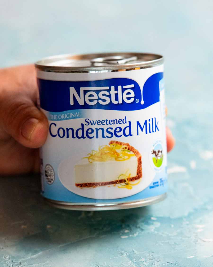 Leche condensada para helado de ron con pasas