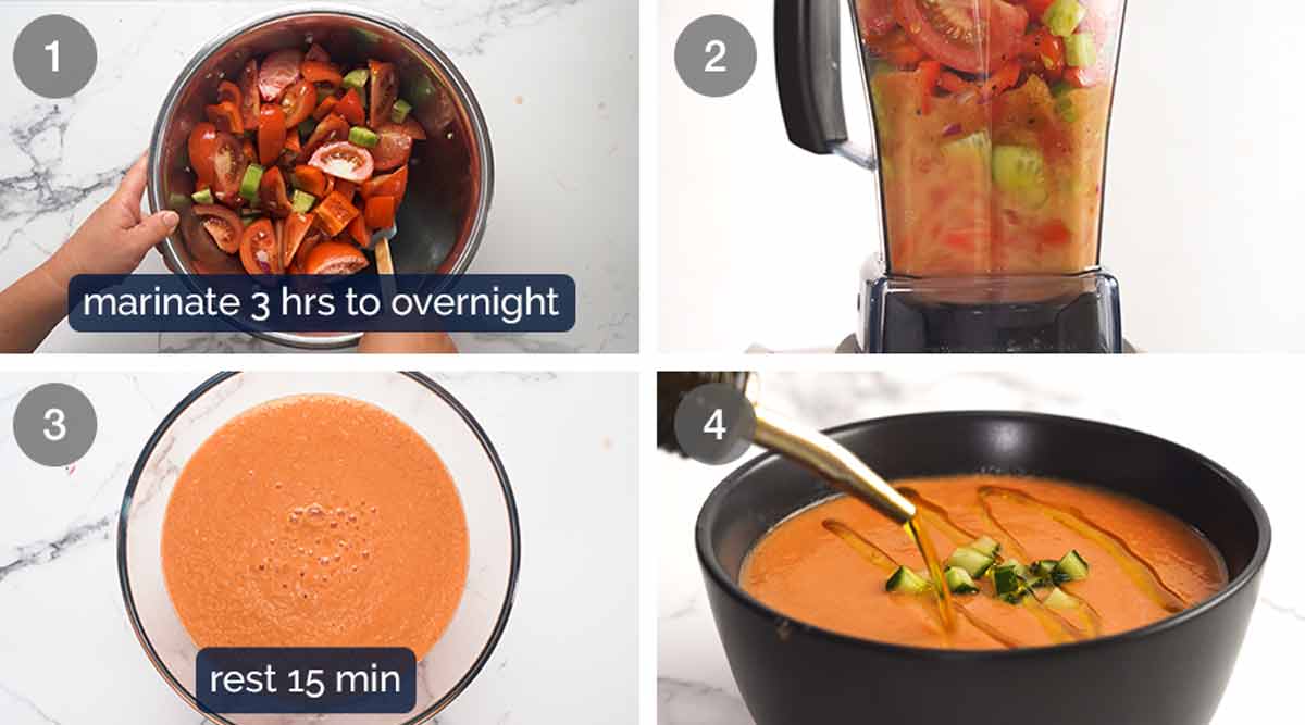 Cómo hacer gazpacho