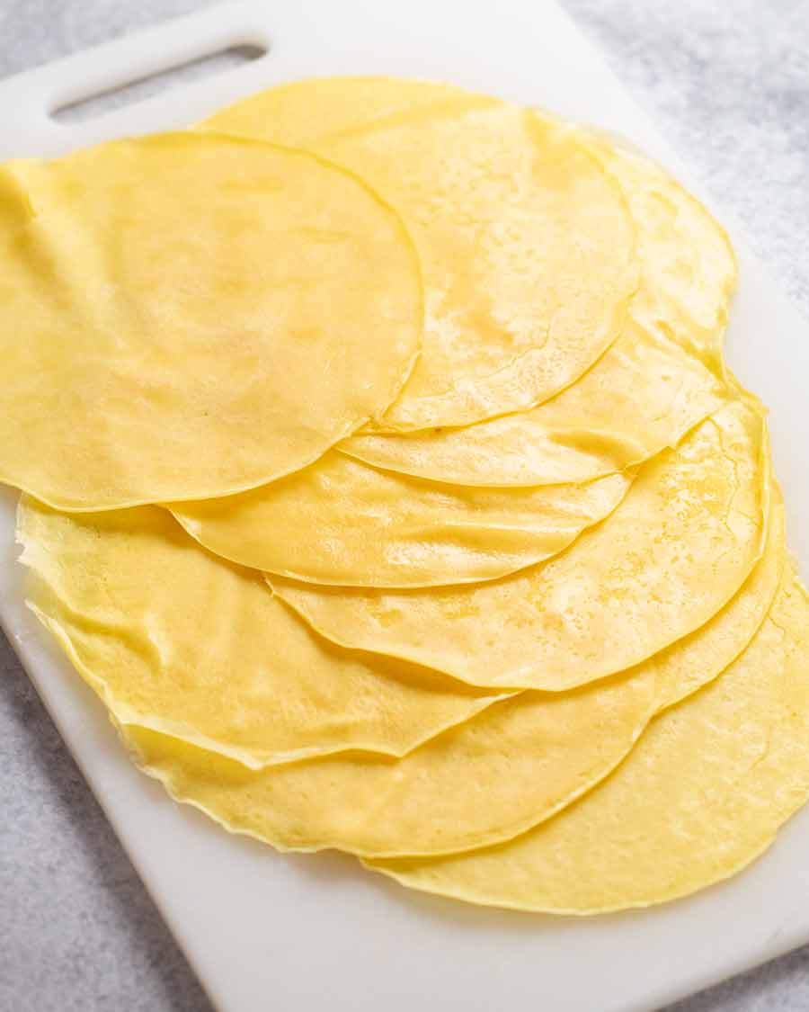 Crepes de tortitas de mango