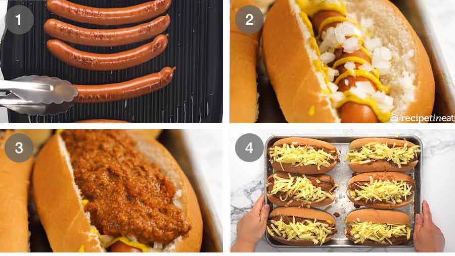 Cómo hacer perritos con chile