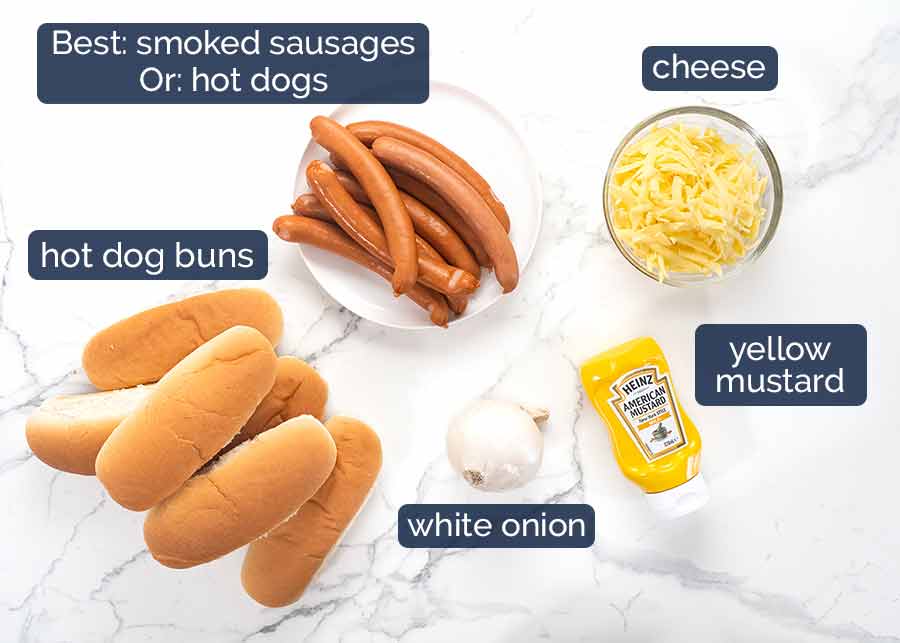 Ingredientes en perros chili