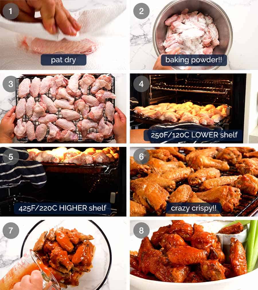 Cómo hacer Buffalo Wings crujientes al horno