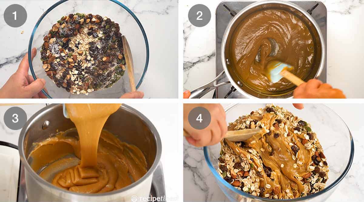 Cómo hacer barras de muesli (barras de granola)