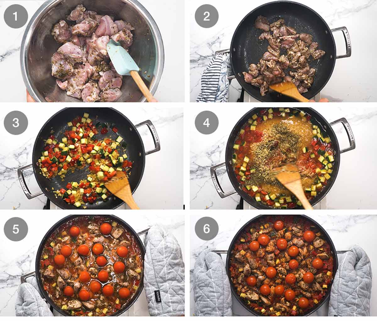 Cómo hacer Risoni de pollo griego One Pot (Orzo)