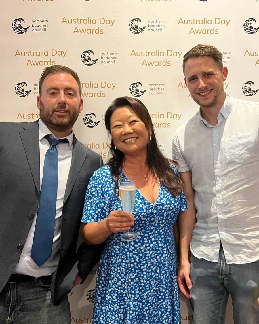 Premio del Día de Australia 2023 Nagi Maehashi, Jean-Baptiste Alexandre y Stephen Fixter