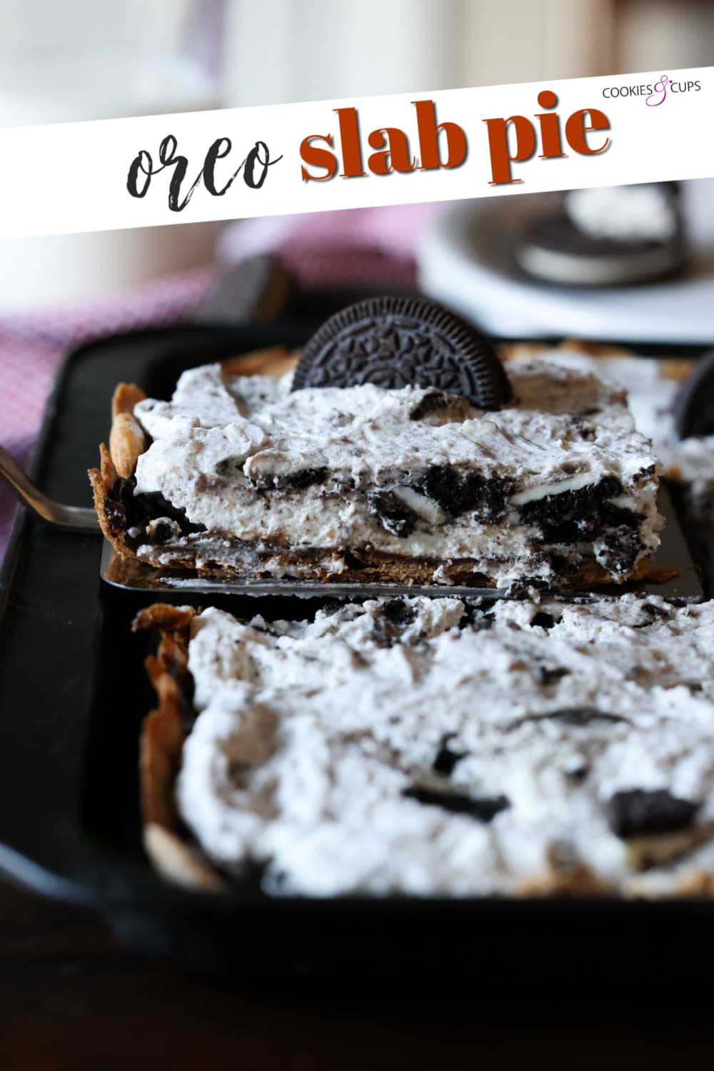 Pastel de losa de Oreo Imagen de Pinterest