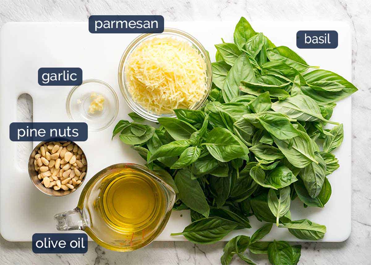 ingredientes pesto