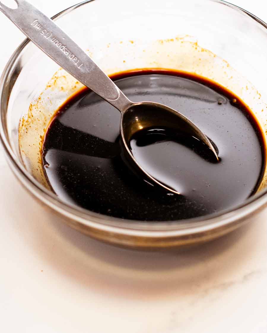 Salsa de arroz frito con ternera