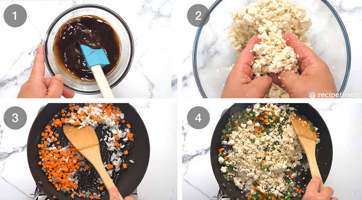 Cómo hacer wraps vegetarianos de lechuga - san choy bow