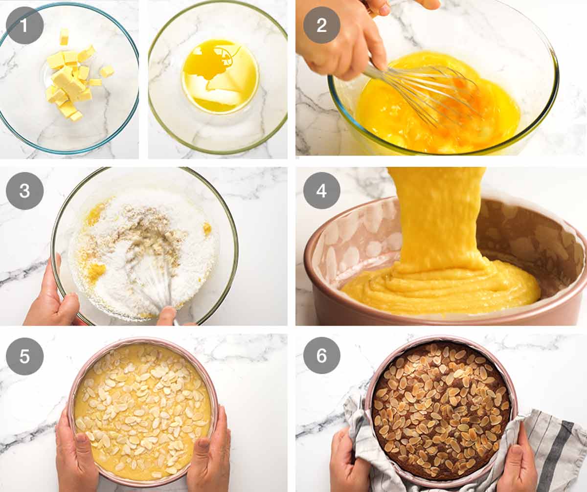 Cómo hacer bizcocho de limón, coco y almendras