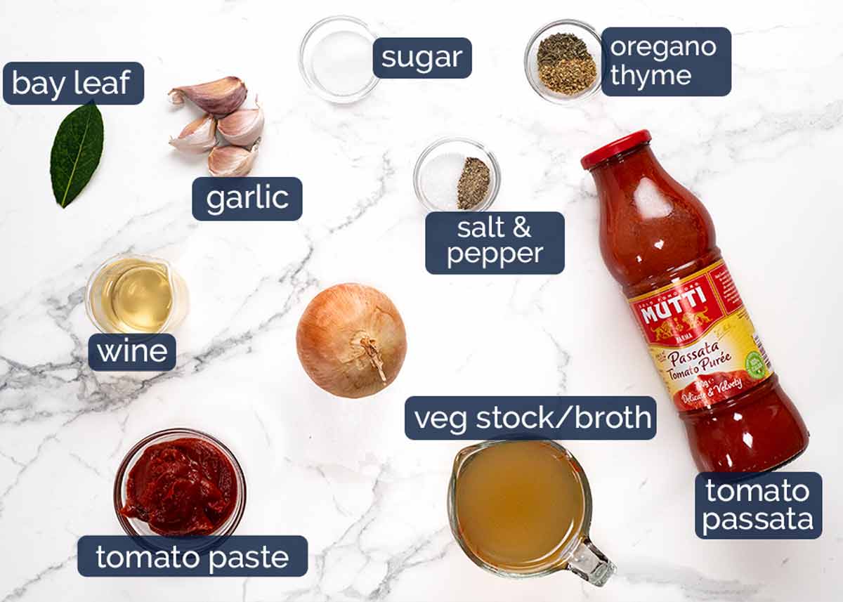 Ingredientes en conchas rellenas de ricotta y espinacas