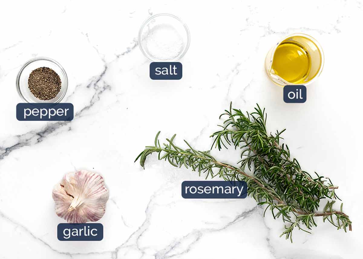 Ingredientes para Aliño de pierna de cordero asado
