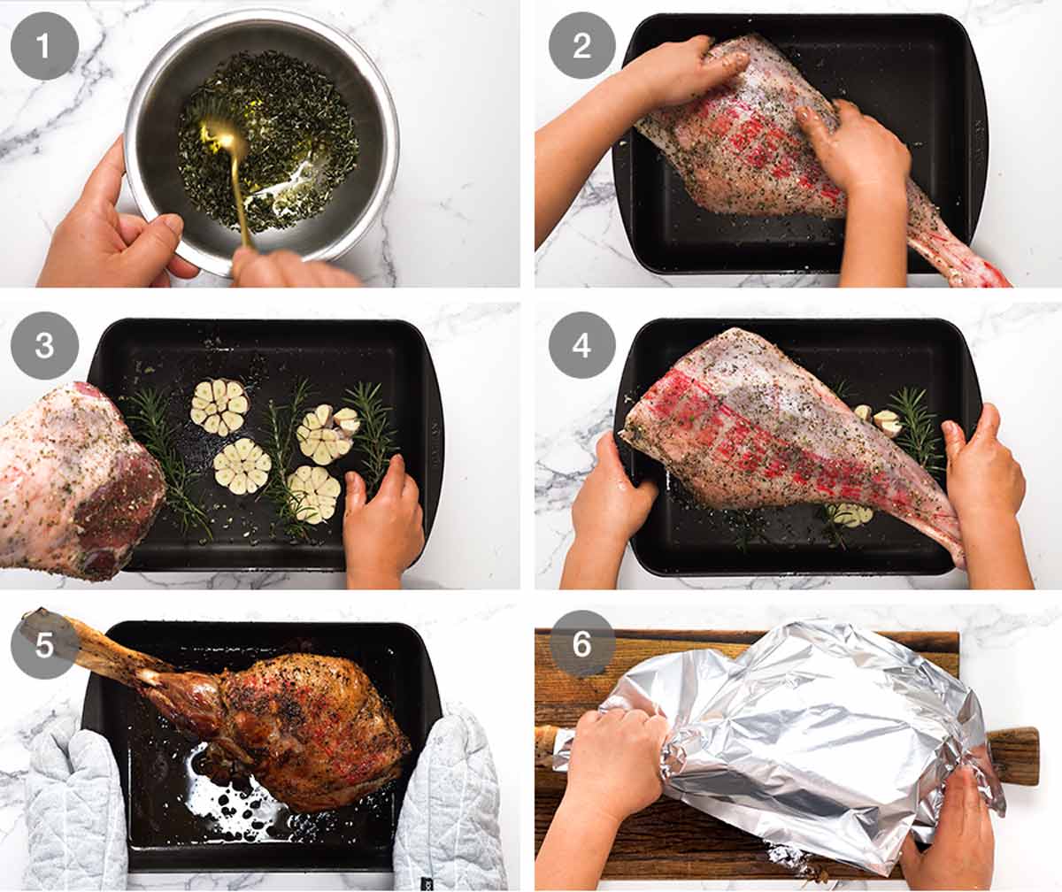 Cómo hacer pierna de cordero asado