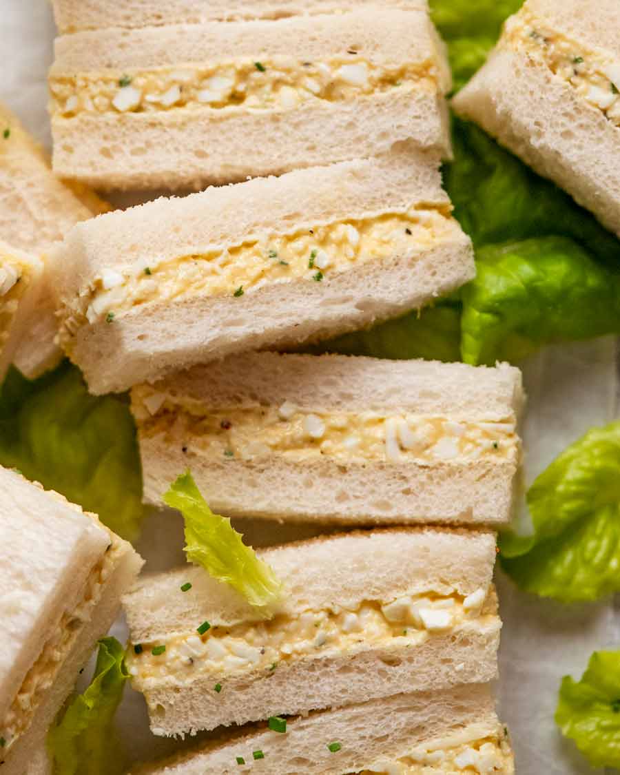 Sándwiches de huevo listos para comer