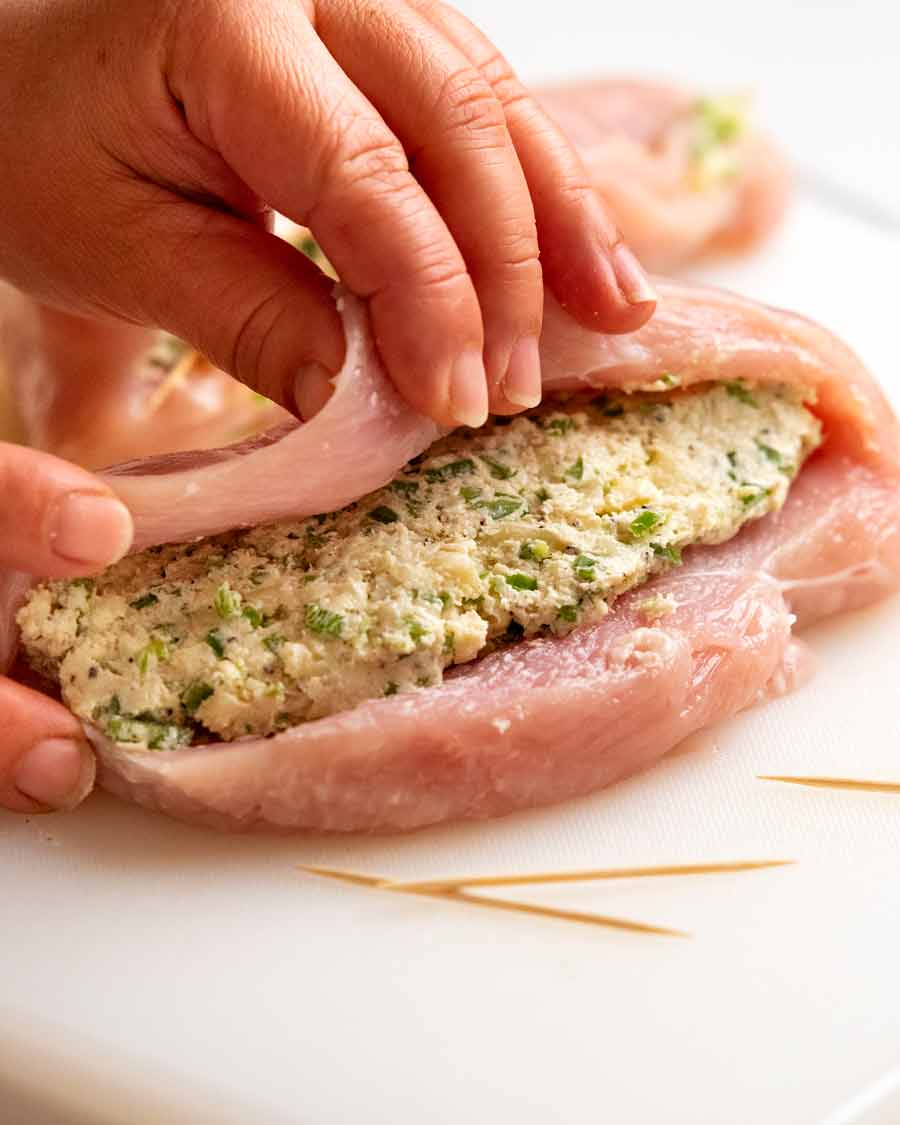 Hacer pollo relleno de jalapeño popper