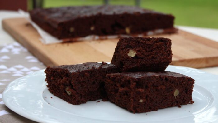 Brownie rápido con Thermomix recetástico