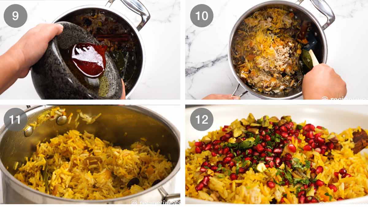 Cómo hacer arroz pilaf enjoyado