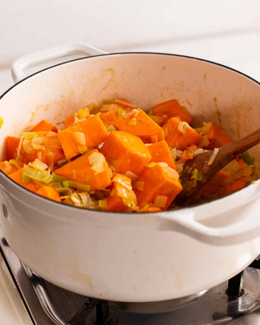 Cómo hacer sopa de camote