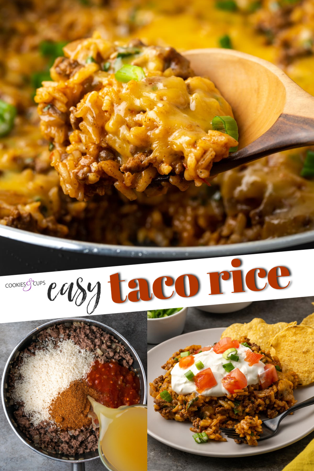 Imagen de Pinterest de arroz con taco